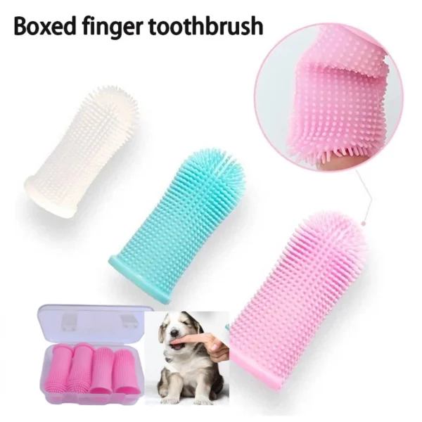 Cat Toothpaste Finger Brush Kit