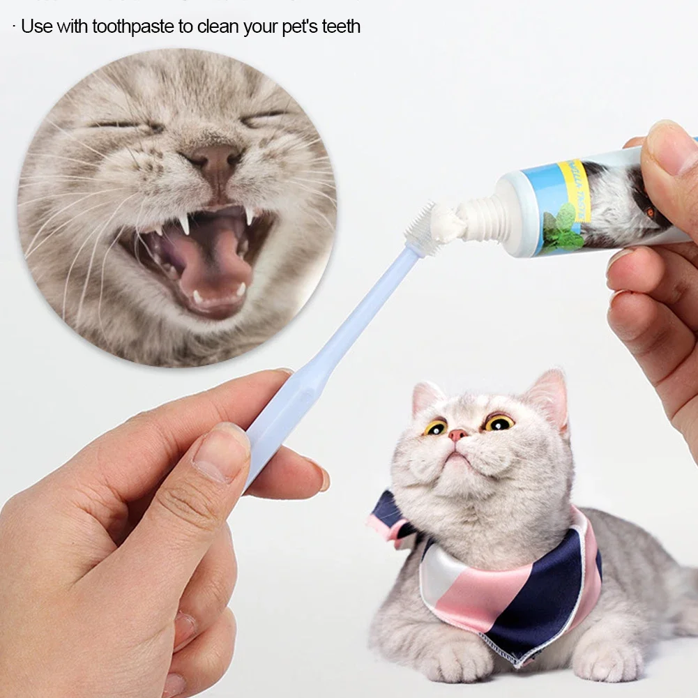 Cat Toothpaste Super Soft Nylon Bristles Toothbrush For Oral Cleaning, Acne Care - Image 4