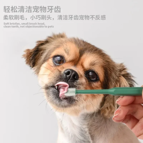 Cat Toothpaste: 360 Degrees Pet Toothbrush for Teeth Care. - Image 4