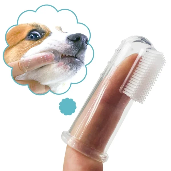 Cat Toothpaste: Ultra Soft Silicone Finger Toothbrush for Dogs and Cats - Image 2