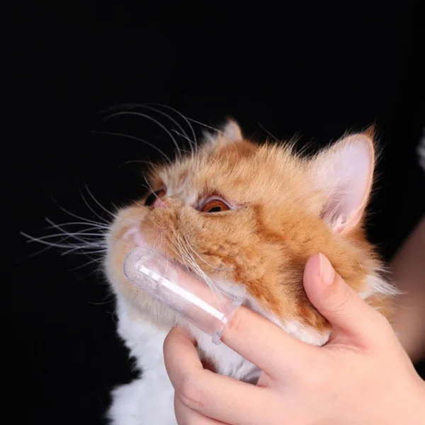 Cat Toothpaste: Super Soft Pet Finger Brush - Image 4