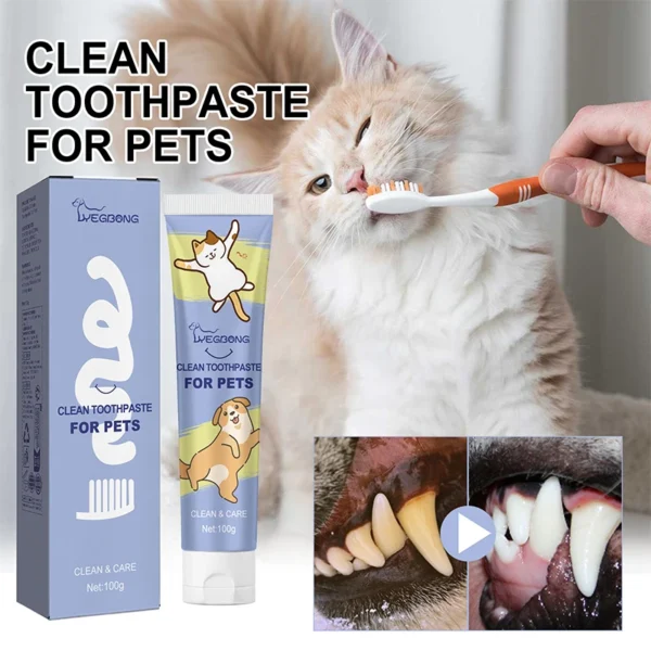 Cat Toothpaste: Pet Dental Cleaning for Dogs and Cats. - Image 2