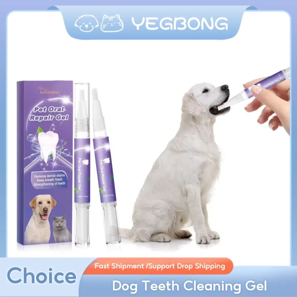 Cat Toothpaste Repair Gel: Stain Remover, Prevents Calculus for Pet Teeth